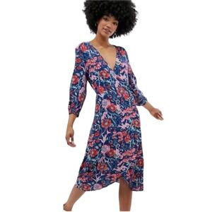 NWT ASOS Monki Toryn Tropical Midi Animal Print Dress Size XS